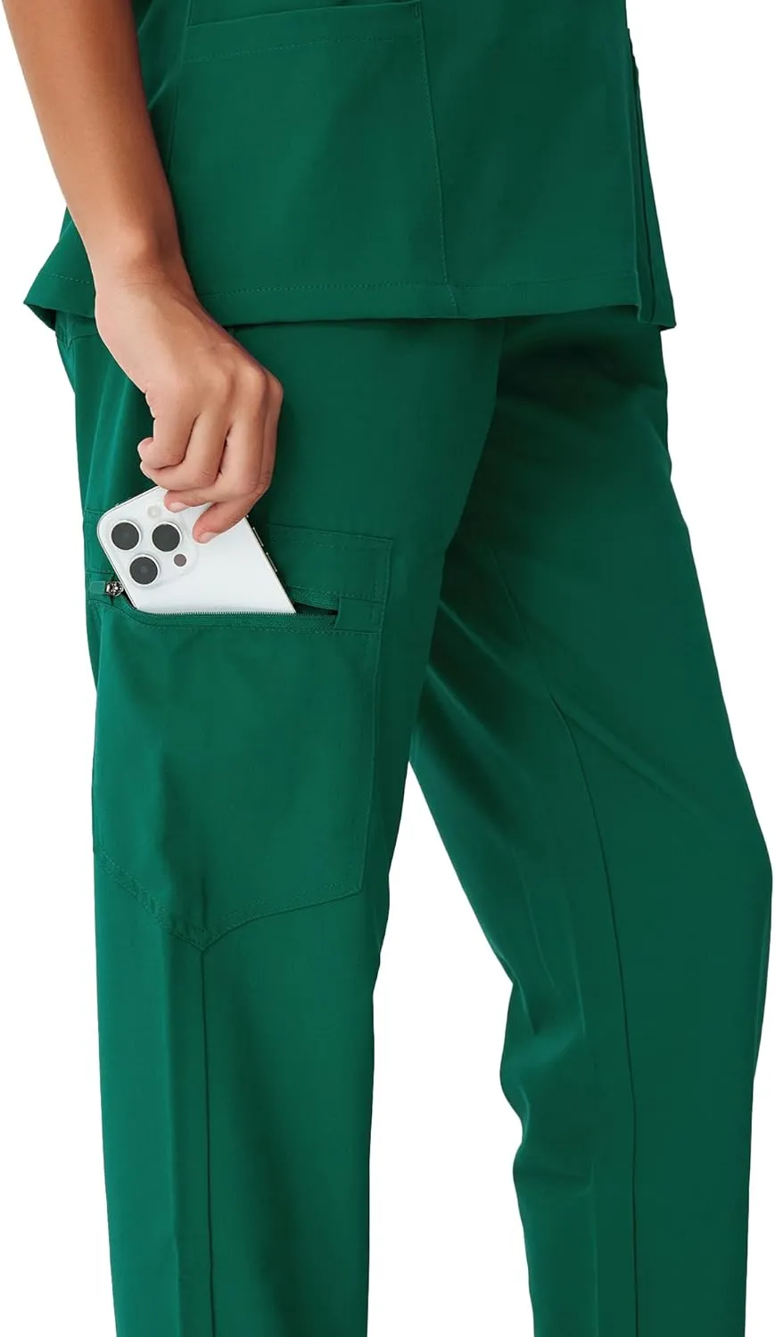 Scrubs for Women, Stretchy Yoga Pants with 5 Pockets, Cargo Jogger Scrub Pants for Women
