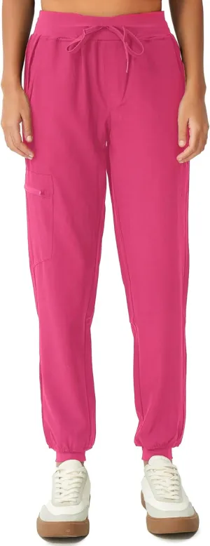 Scrubs for Women, Stretchy Yoga Pants with 5 Pockets, Cargo Jogger Scrub Pants for Women