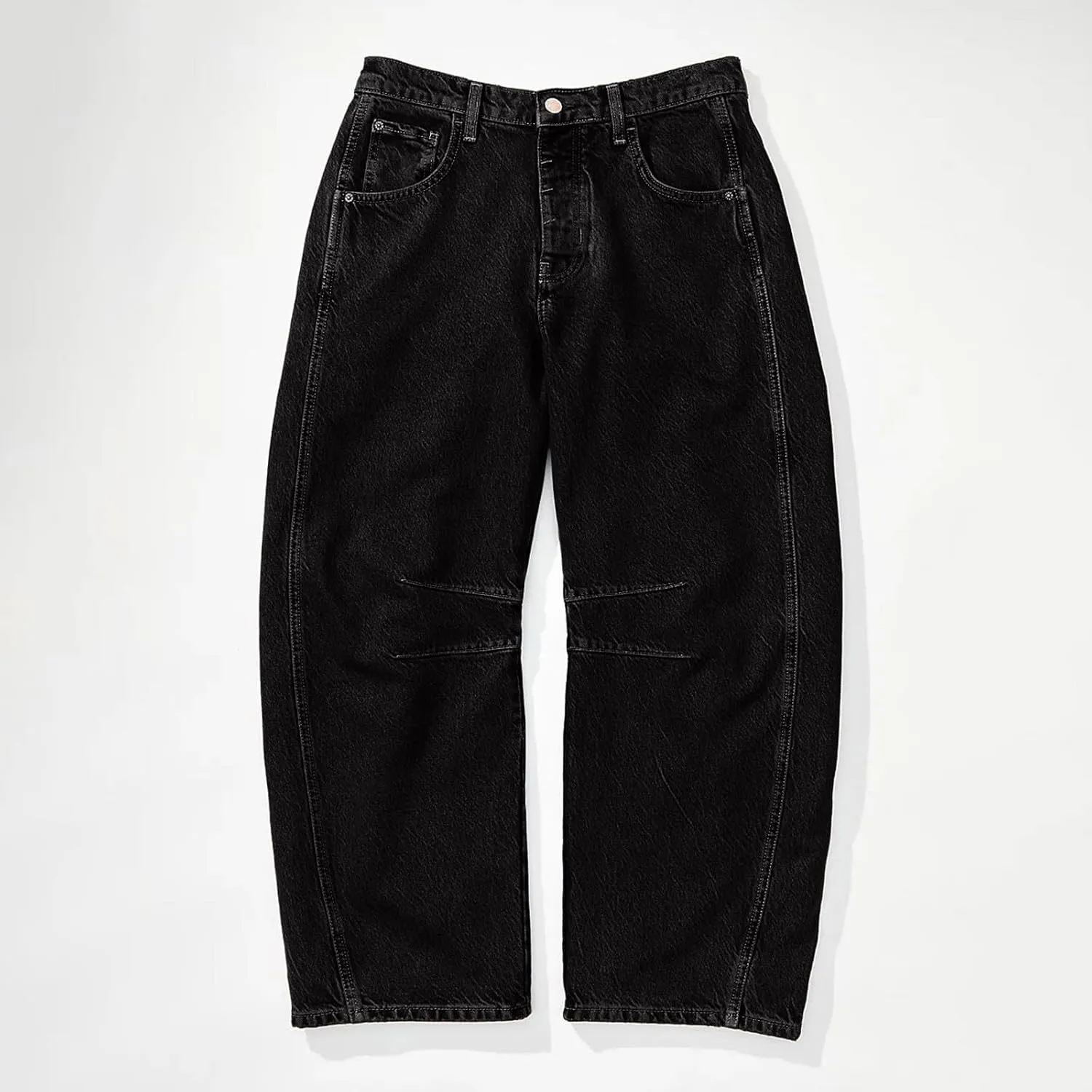 sdbrld Cargo Pants Women Adjustable Waist XXL Multiple Pocket Relaxed Fit Straight Wide Leg Y2K Pants Trousers Fashion Jeans