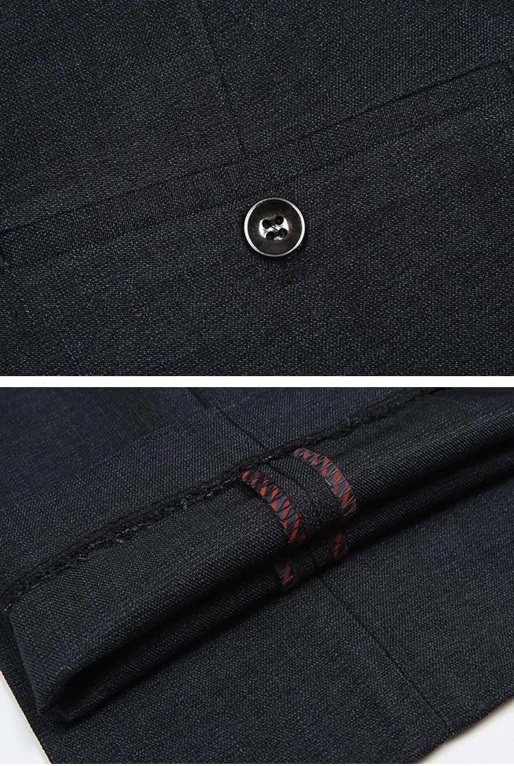 SevenBoy Men's Dress Pants Slim Fit Flat Trousers Regular Fit Business Suit Pants