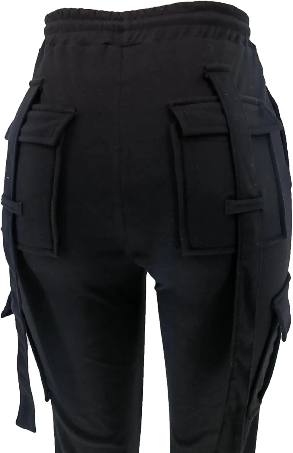 SHINFY Cargo Sweatpants for Women Drawstring High Waisted Casual Stretchy Cargo Pants Joggers Leggings with Pockets