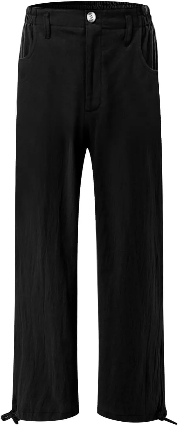 SMIDOW High Waist Wide Leg Pants for Women Trendy 2024 Casual Loose Long Trousers Palazzo Pants with Pockets