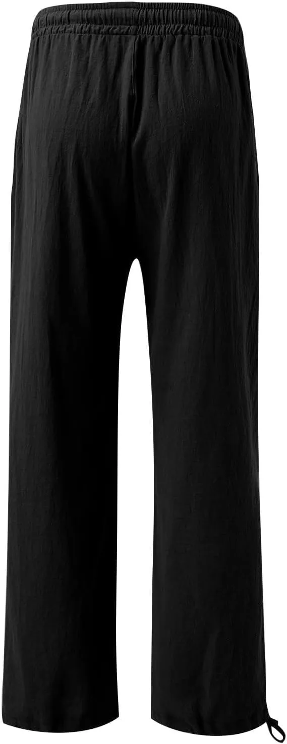 SMIDOW High Waist Wide Leg Pants for Women Trendy 2024 Casual Loose Long Trousers Palazzo Pants with Pockets