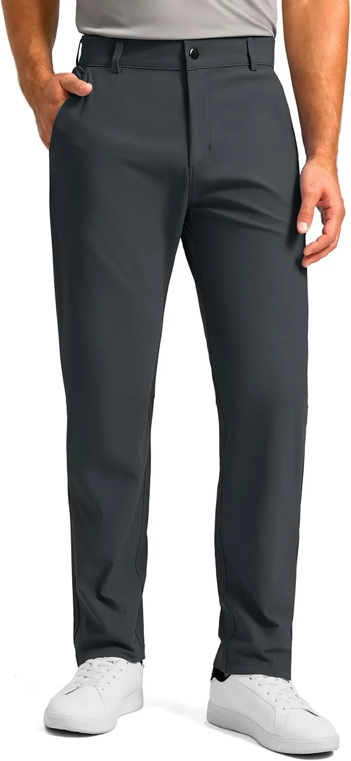 Soothfeel Men's Golf Pants with 5 Pockets - 30"/32"/34" Slim Fit Stretch Tech Pants Casual Trousers Dress Work Pants for Men