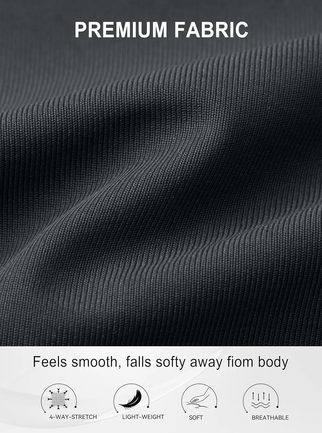 Soothfeel Men's Golf Pants with 5 Pockets - 30"/32"/34" Slim Fit Stretch Tech Pants Casual Trousers Dress Work Pants for Men