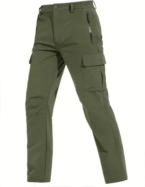 TACVASEN Men's Cargo Pants 5 Pockets Water Resistant Lightweight Quick Dry Ripstop Stretch Pants for Hiking Work Travel