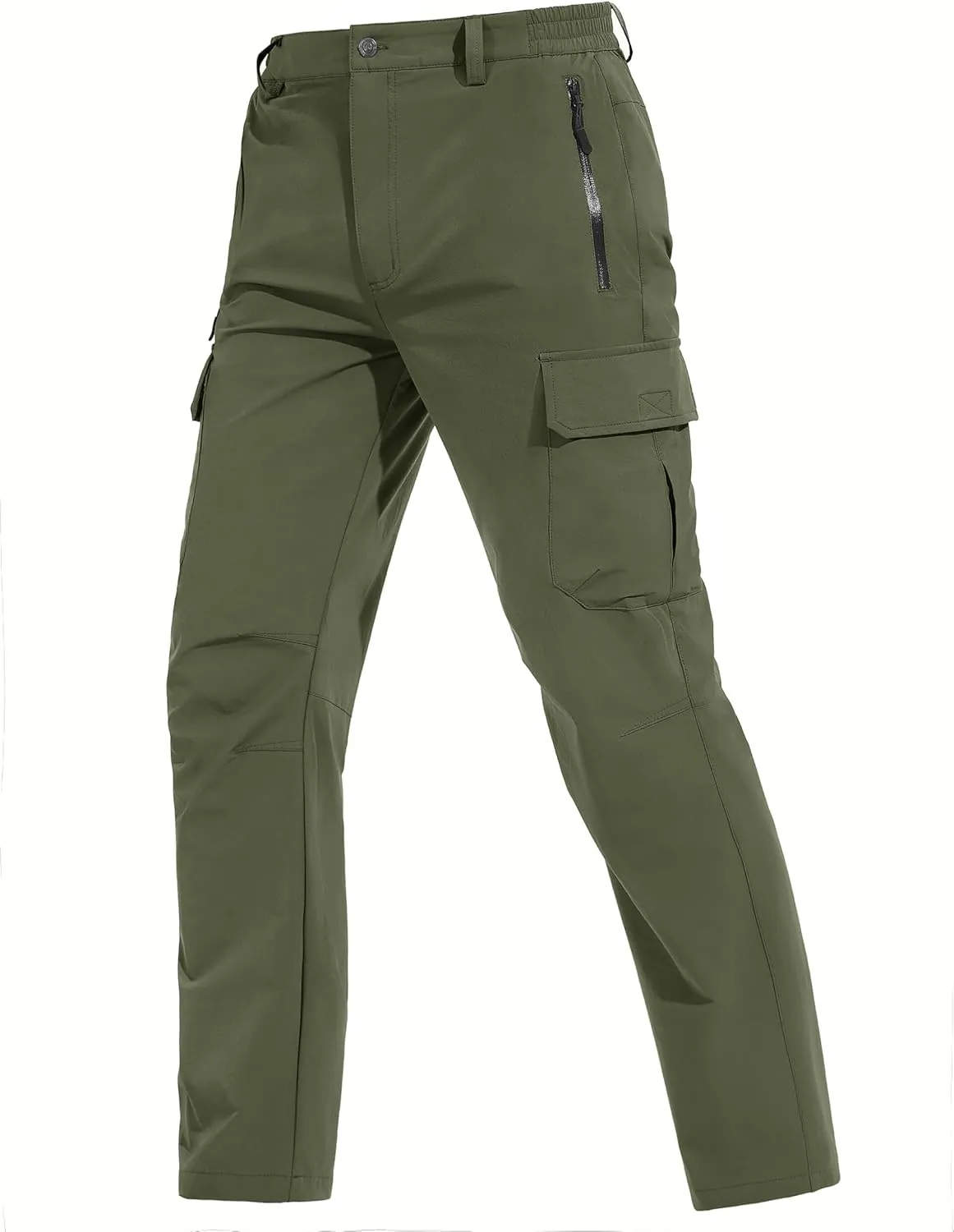 TACVASEN Men's Cargo Pants 5 Pockets Water Resistant Lightweight Quick Dry Ripstop Stretch Pants for Hiking Work Travel