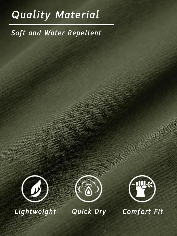 TACVASEN Men's Cargo Pants 5 Pockets Water Resistant Lightweight Quick Dry Ripstop Stretch Pants for Hiking Work Travel