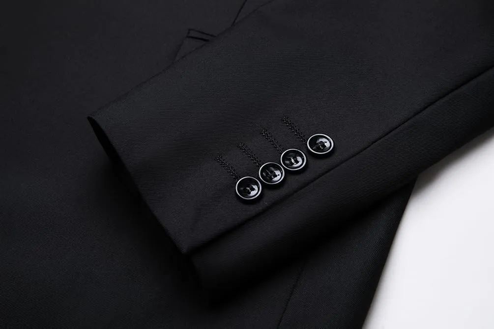 THWEI Mens Tuxedo Jacket One Button Blazer Dress Suit for Wedding Dinner Party