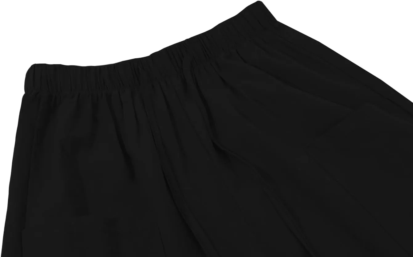 utcoco Women's Cotton Linen Harem Pants High Waist Drawstring Trousers Casual Loose Button Cropped Pants