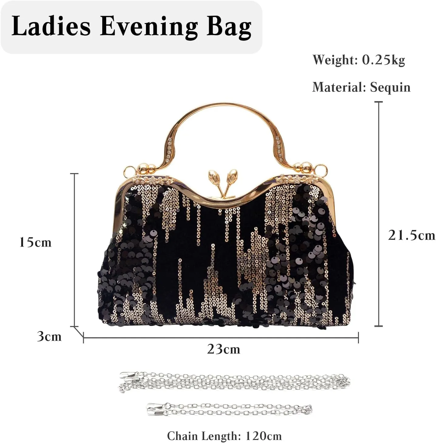 Vintage 1920s Evening Bag for Women Velvet Clutch Bag Sparkly Sequin Handbag Bridal Wedding Purse