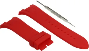 WBH Compatible with Ar. Exchange Watch Band Strap Choice of Color 31mm with Gift Spring Bar Tool  Exchange AX Watch Band Strap (Red)