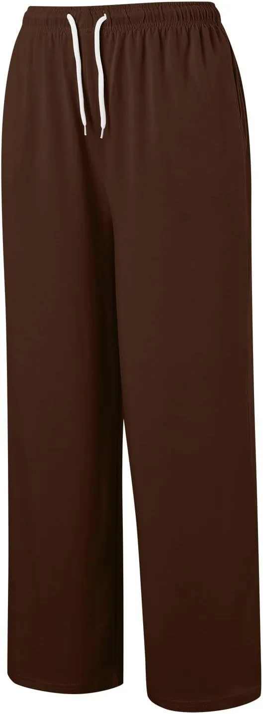 Women Cotton Linen Summer Flowy Pants High Waist Stretchy Loose Fit Pants Business Work