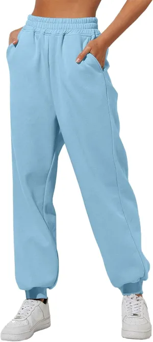 Women Cotton Linen Summer Y2K Fashion Pant Trousers High Waist Stretchy Loose Fit Trouser Trendy