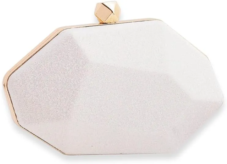 Women Evening Bag Sequin Clutch Bag Sparkly Handbag Bridal Wedding Purse Glitter Irregular Dimensional Shoulder Bag