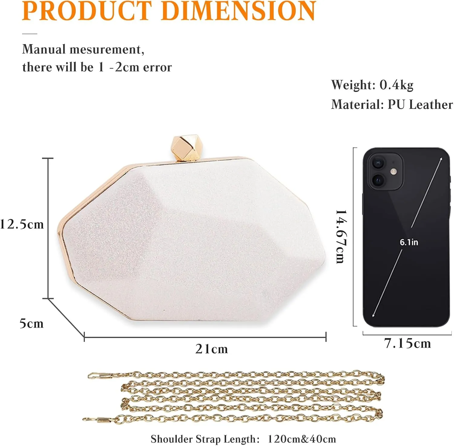 Women Evening Bag Sequin Clutch Bag Sparkly Handbag Bridal Wedding Purse Glitter Irregular Dimensional Shoulder Bag