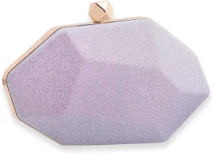 Women Evening Bag Sequin Clutch Bag Sparkly Handbag Bridal Wedding Purse Glitter Irregular Dimensional Shoulder Bag