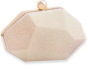 Women Evening Bag Sequin Clutch Bag Sparkly Handbag Bridal Wedding Purse Glitter Irregular Dimensional Shoulder Bag