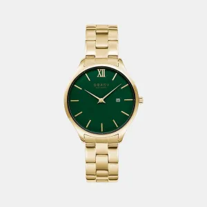 Women Green Analog Stainless Steel Watch V266LDGESG