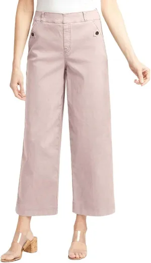 Women High Waist Casual Wide Leg Long Linen Palazzo Pants Trousers Stretch Twill Cropped Plus Size Pants with Pockets