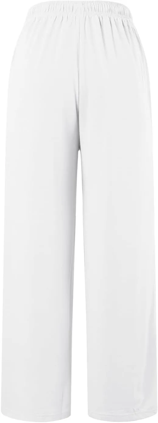 Women Linen Summer Solid Pants High Waist Ankle Length Plus Size Trousers Trendy
