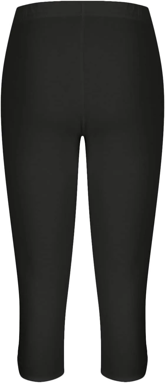 Womens Capris for Summer Dressy Cropped High Waist Yoga Pants Comfy Stretchy Leggings Workout Compression Pants