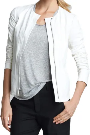 Women's Lambskin Leather Bomber Biker Jacket