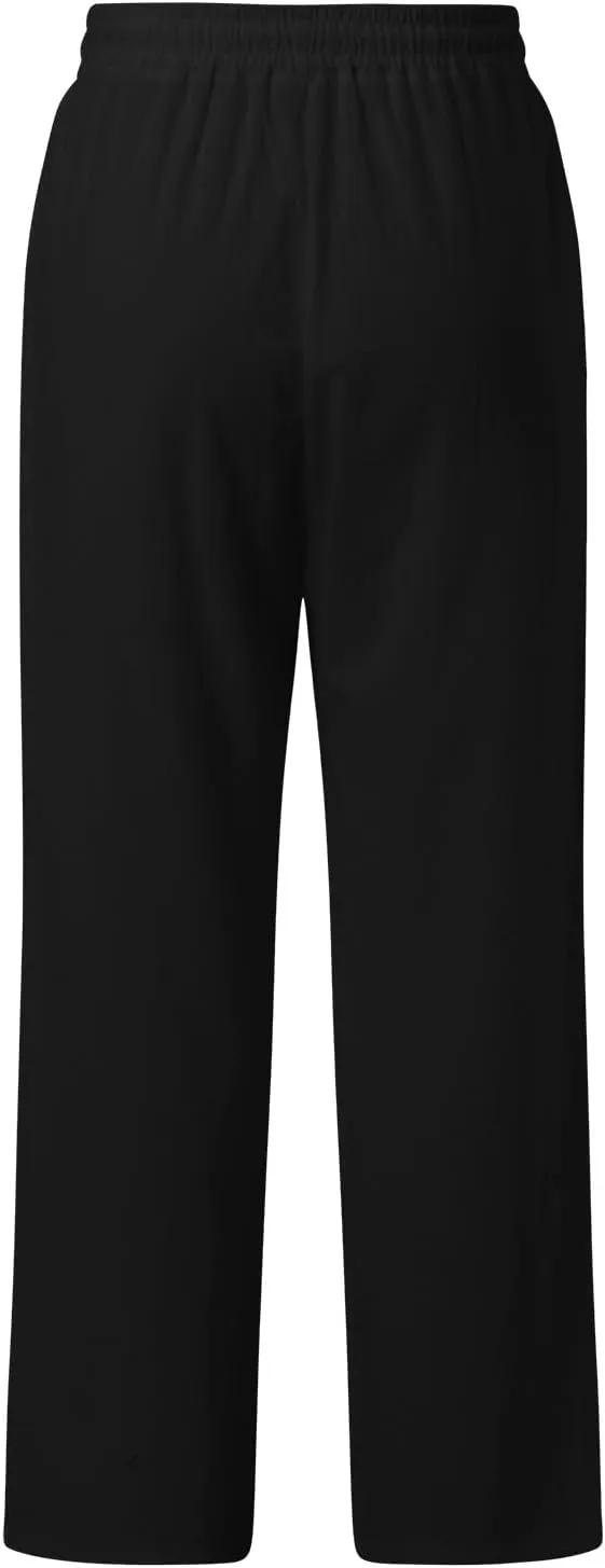 Womens Linen Summer Floral Pant Trousers High Waist Lounge Pants Slim-Fit Pants Trendy