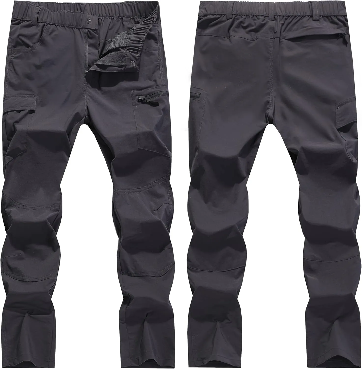 Women's Outdoor Hiking Pants With Cargo Pockets - Quick Dry UPF 50  Water-Resistant Athletic Pants for Camping and Workout
