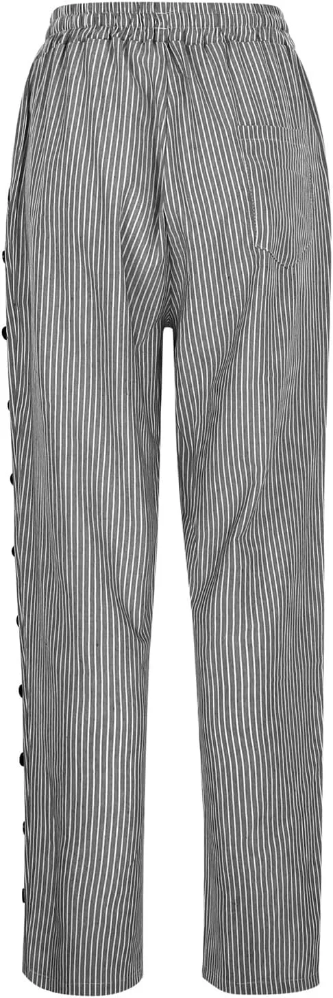 Women's Pants, Casual Pants Linen Stretchy Peasant Straight Leg Trendy Wide Adjustable