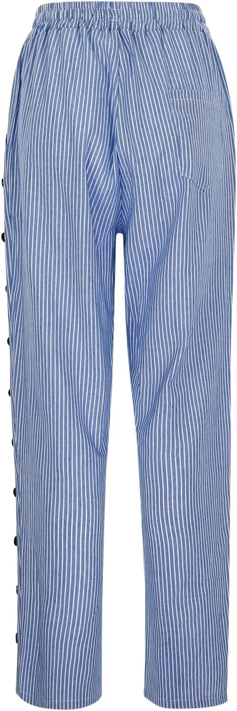 Women's Pants, Casual Pants Linen Stretchy Peasant Straight Leg Trendy Wide Adjustable