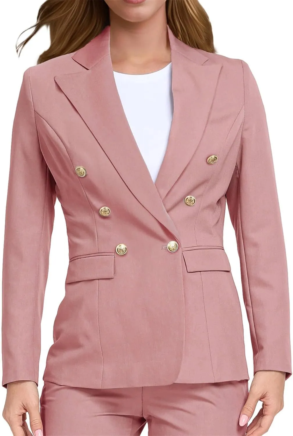 Women's Suits for Work Professional Business Attire 2 Piece Blazer and Pants Set