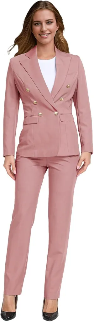 Women's Suits for Work Professional Business Attire 2 Piece Blazer and Pants Set