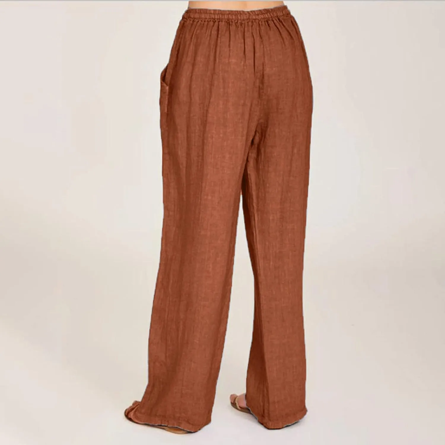 Womens Wide Leg Sweatpants Winter Corduroy Outfits Pants with Pockets Flare Leggings High Waisted