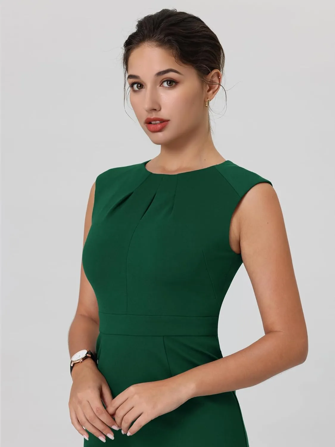 Women's Work Pencil Dresses Sleeveless Professional Business Sheath Dress