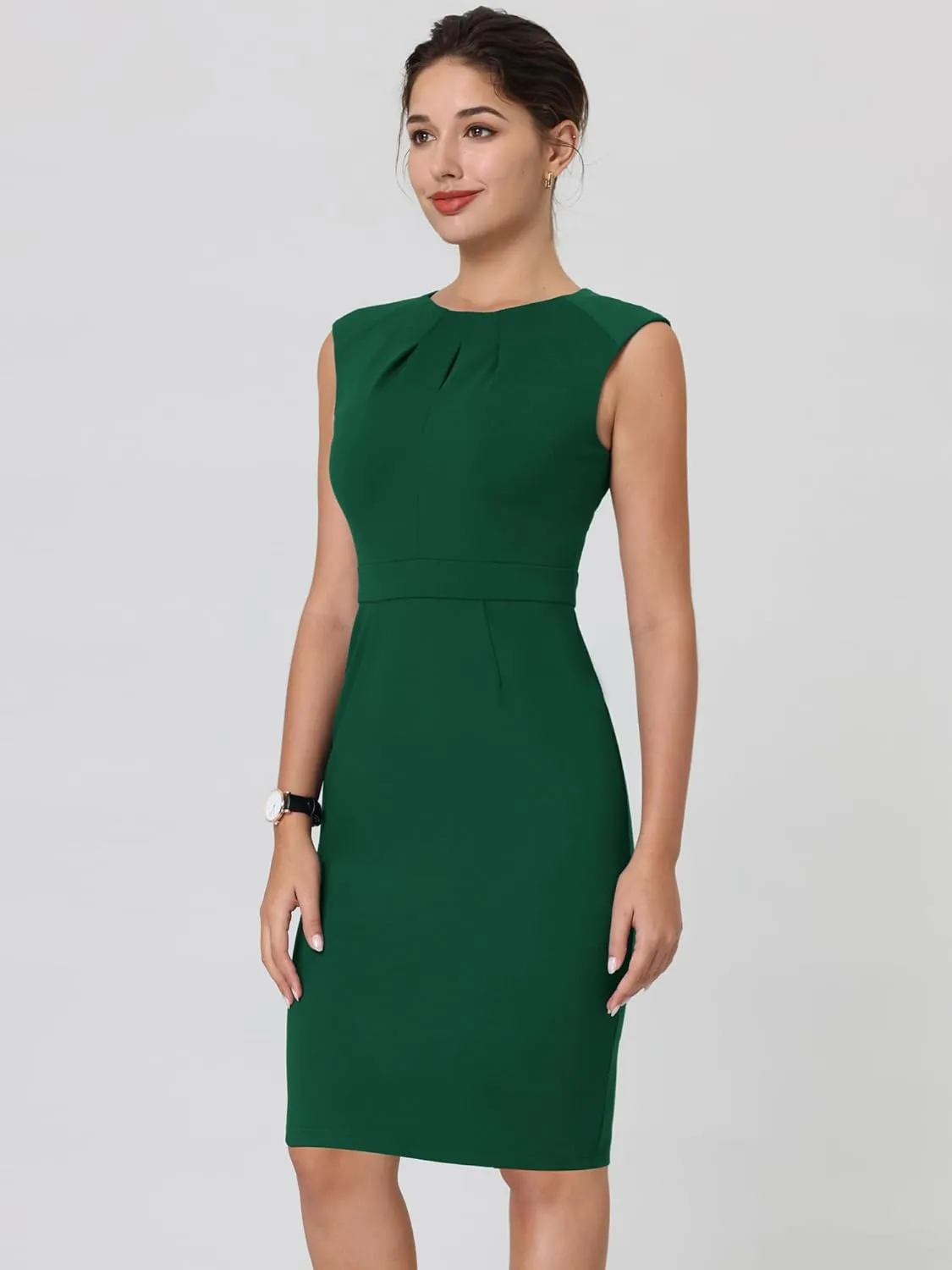 Women's Work Pencil Dresses Sleeveless Professional Business Sheath Dress
