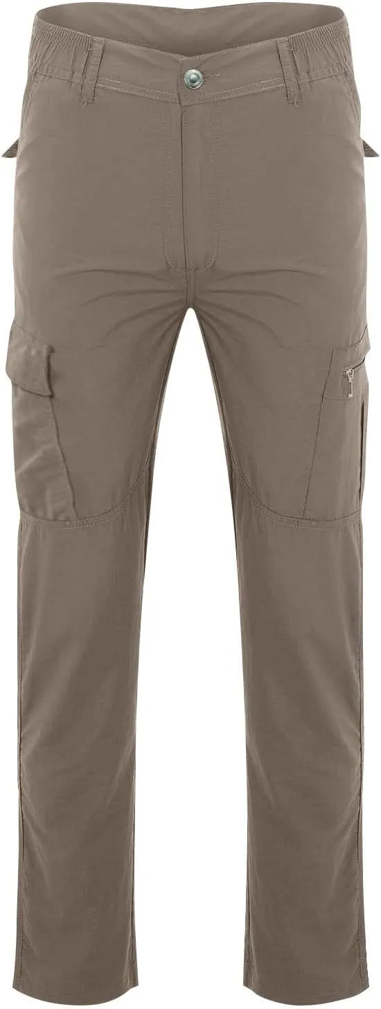 Work Pants for Men Tactic Hiking Waterproof Cargo Pants for Men Relaxed Fit Riptop Lightweight Outdoor Trousers