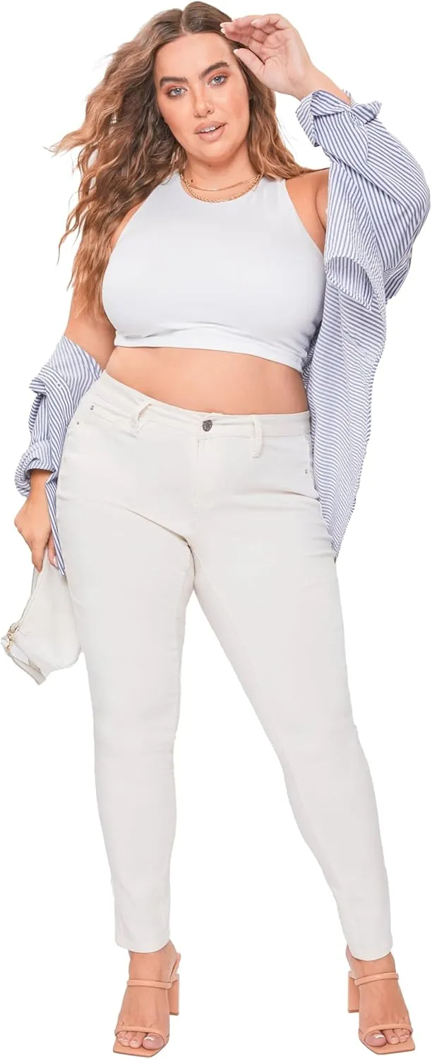 YMI Women's Hyperstretch Skinny Work Casual Mid-Rise Pants-P748931am