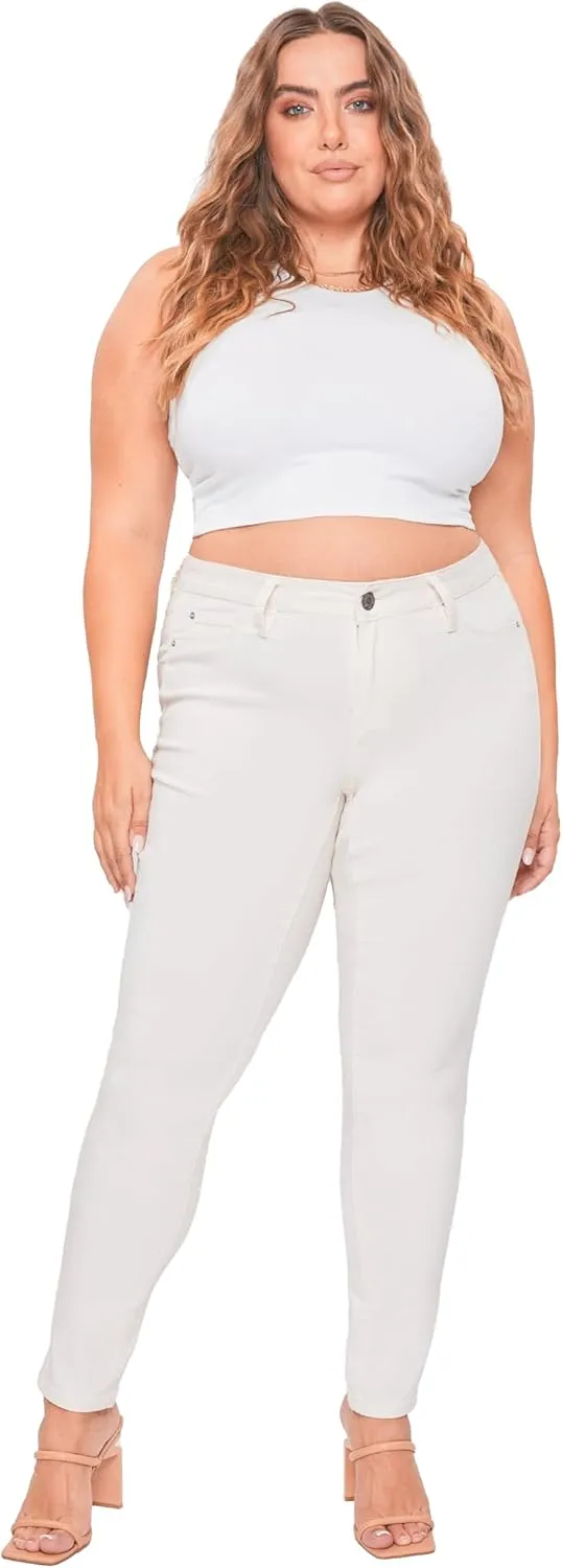 YMI Women's Hyperstretch Skinny Work Casual Mid-Rise Pants-P748931am